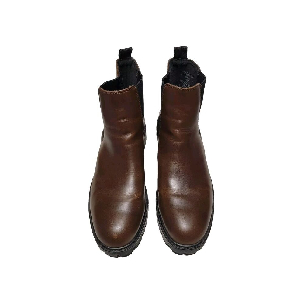 Guess GMDAMING-Slip On Elastic Ankle Cognac Brown Boots Mens Size 10.5